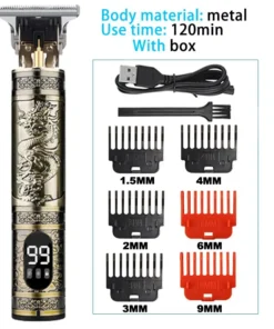 T9 Hair Clipper Repair Beard Shaving Body Hair Trimmer Clippers Corteiz Electric Machine Men Haircut Machine 0mm Barber Shaver